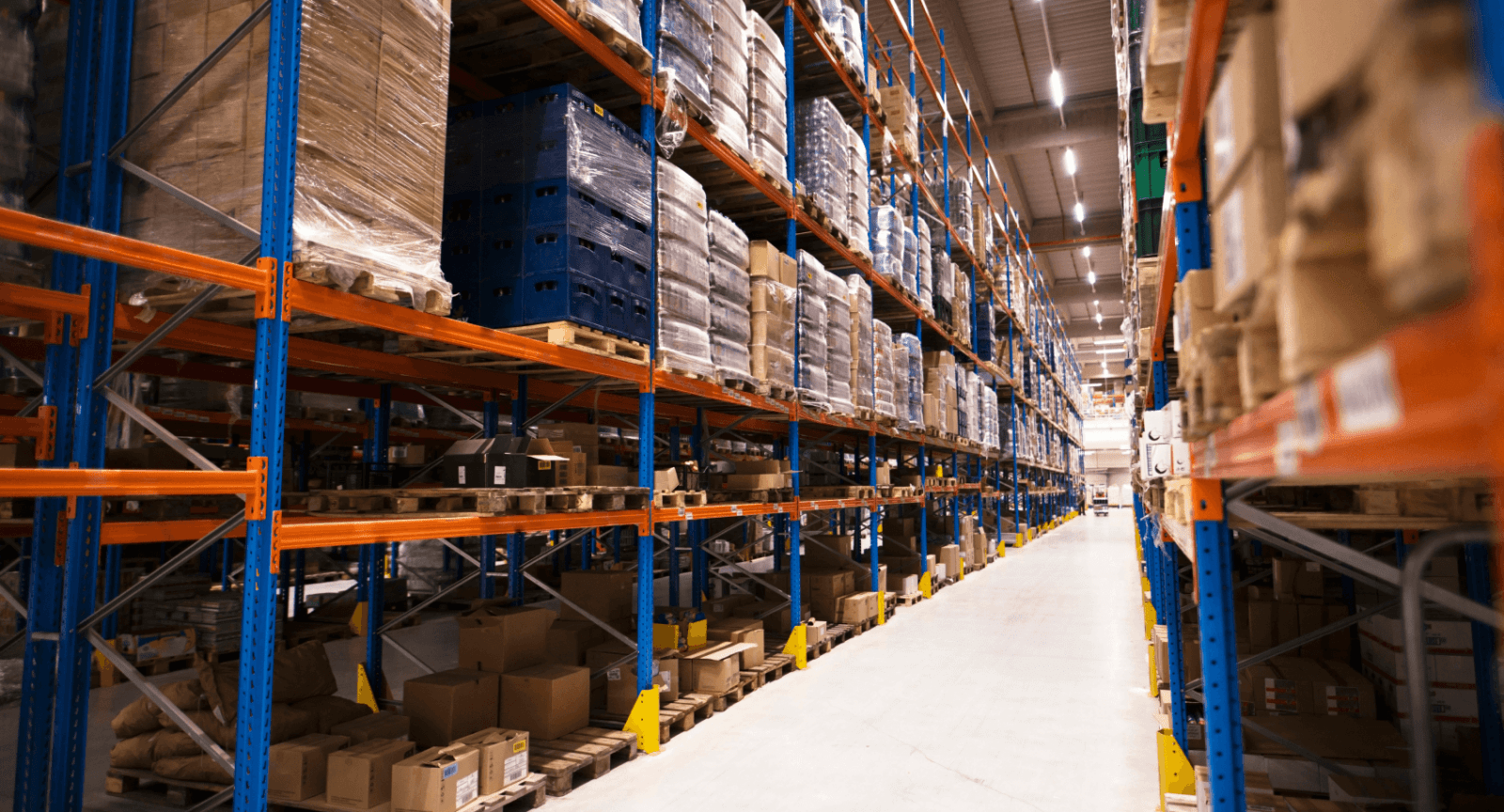 Sort stage — warehouse racking and shelving